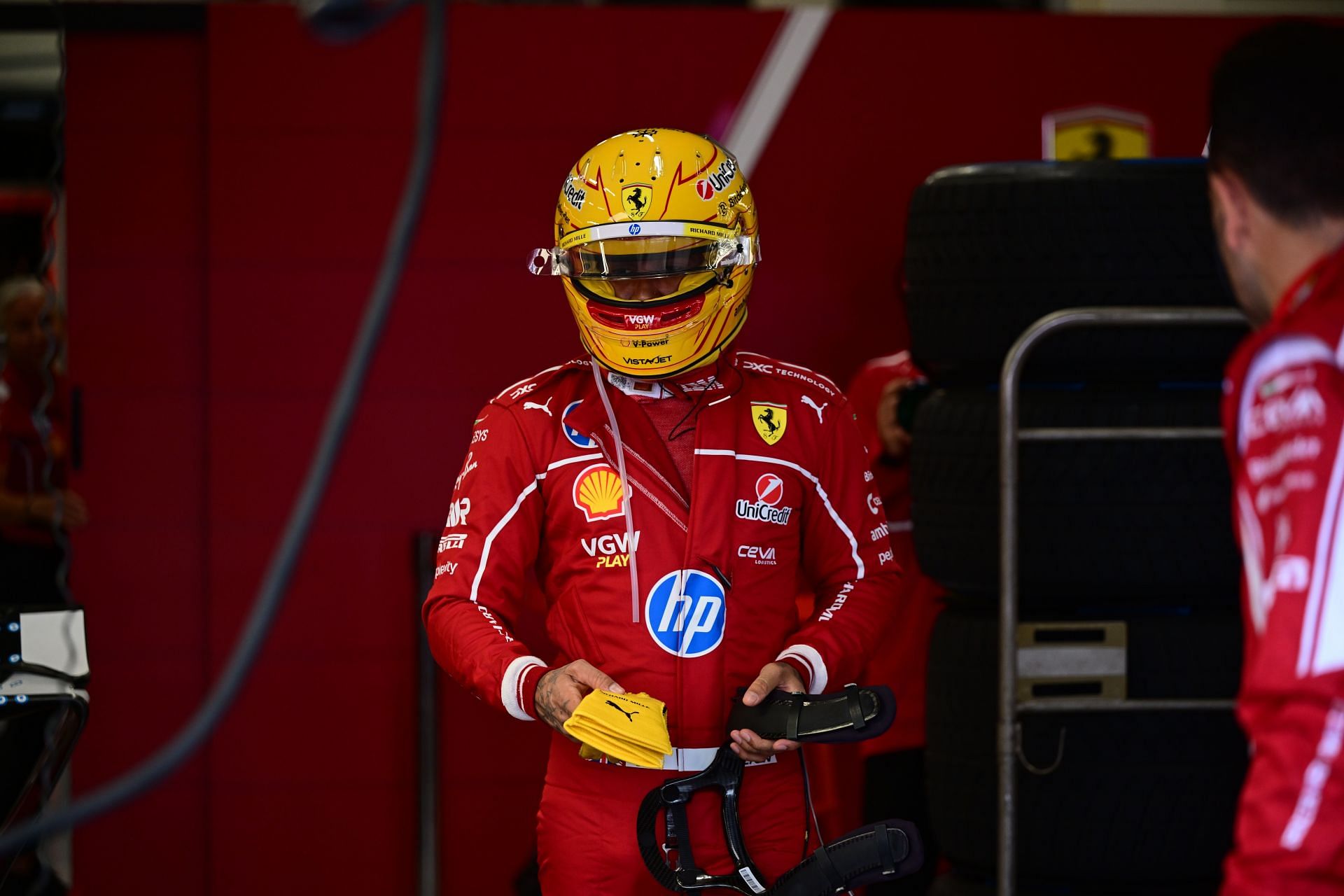 Lewis Hamilton at the 2025 F1 Grand Prix of Great Britain - Source: Getty